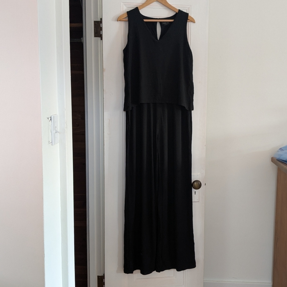 J. Jill Wearever Collection Sleeveless Wide Leg pant Jumpsuit Size Medium